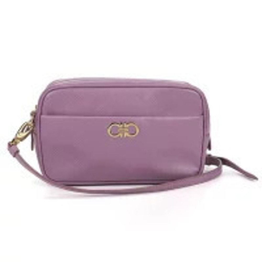 Salvatore Ferragamo Shoulder Bag Gancini Purple Crossbody